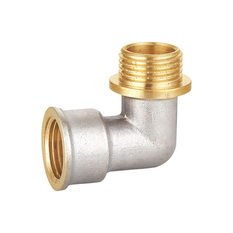 Conector acodado de latón AMT-9021