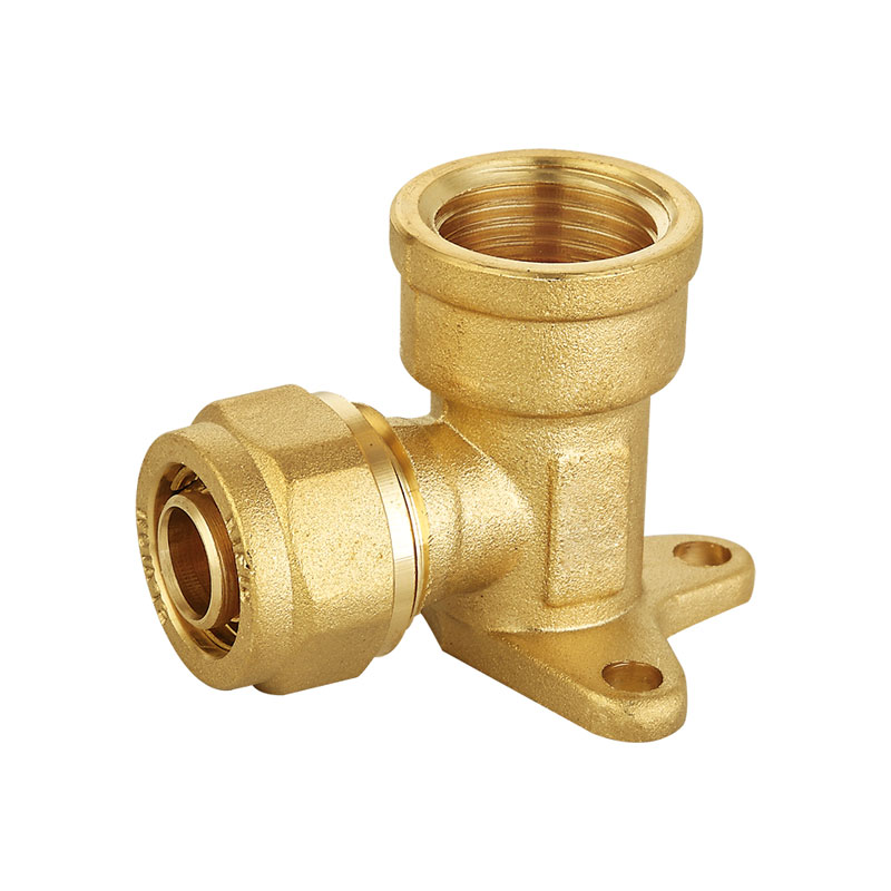 Codo de latón para montaje en pared rosca hembra racor de latón AMT-1311