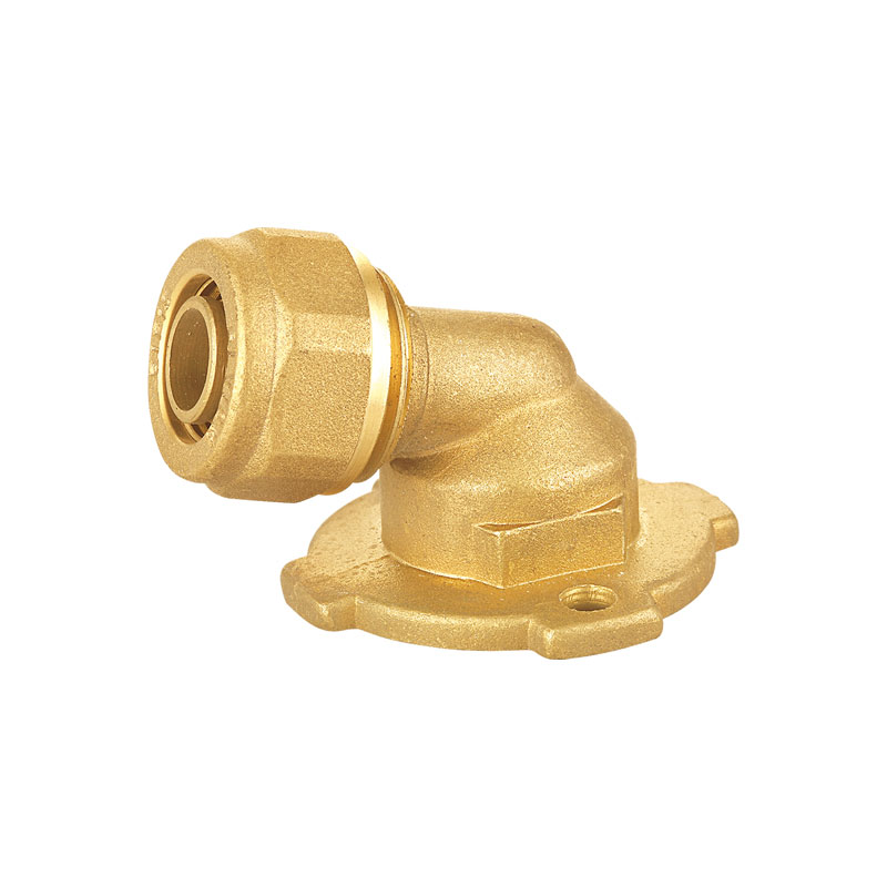 Montaje de tubería de codo chapado en pared AMT-1315