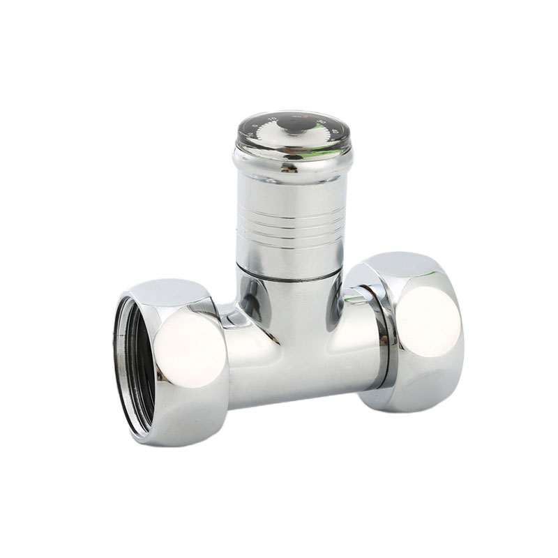Válvula de radiador de cuerpo de pulido cromado forjado de latón AMT-4039